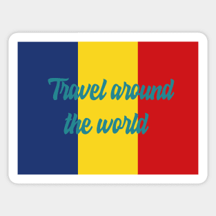 Travel Around the World - Romania Sticker